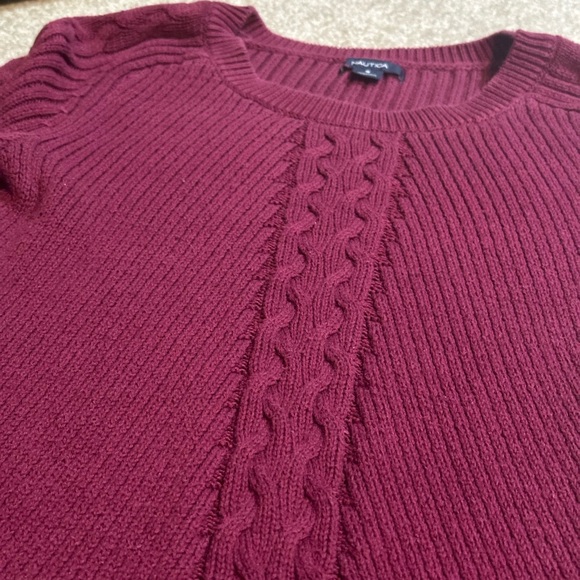 Nautica Women’s Burgundy Red Sweater size Small - Picture 4 of 7